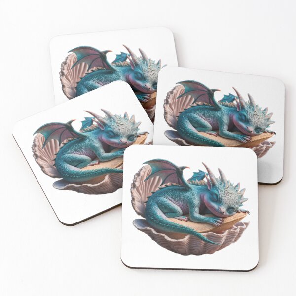 Item preview, cute baby blue dragon sleeping in a shell ,Legendary Animals,dragon art,Legendary dragon designed and sold by Expressions-Sel.