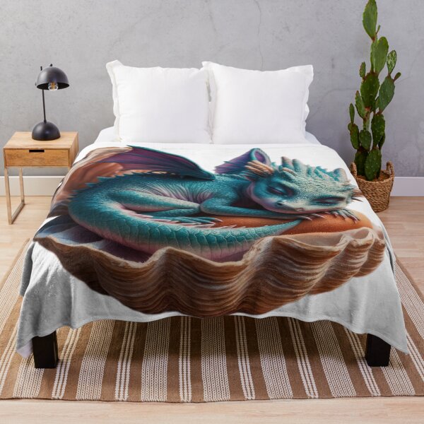 Item preview, fantasy cute baby blue dragon sleeping in a shell ,Legendary Animals,dragon art,Legendary dragon designed and sold by Expressions-Sel.