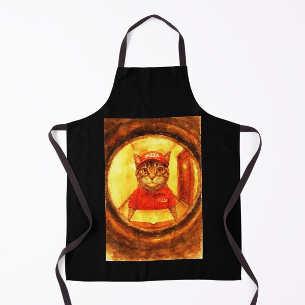 Item preview, Pizza Delivery Cat Through the Peephole designed and sold by Sarcastic designs.