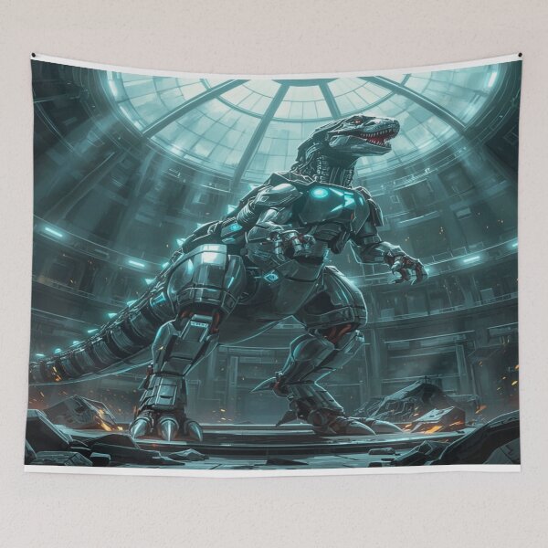 Item preview, Mechanical Dinosaur in Containment Dome designed and sold by DreamistStore.