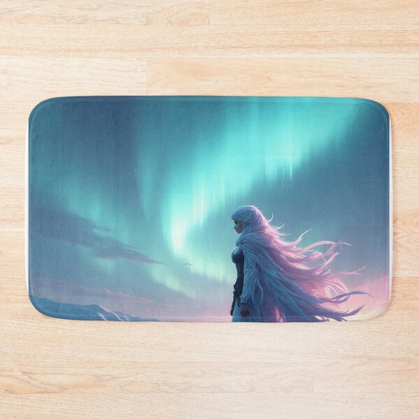 Item preview, Ethereal Wanderer Beneath the Northern Lights designed and sold by oanaunciuleanu.