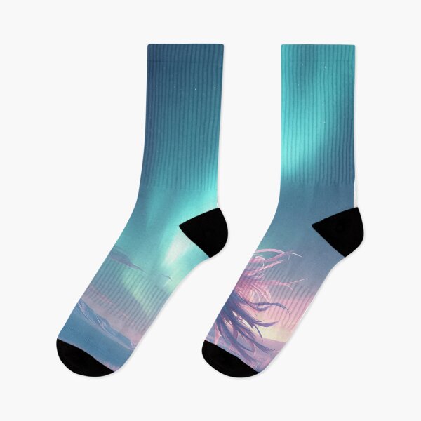 Item preview, Ethereal Wanderer Beneath the Northern Lights designed and sold by oanaunciuleanu.