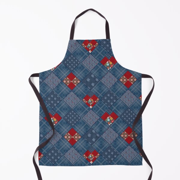 Item preview, Denim patchwork. Digital design. designed and sold by fuzzyfox.