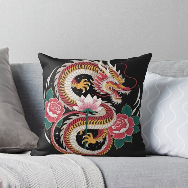 Item preview, Chinese dragon with blooming lotus flowers ,Legendary Animals,dragon art,Legendary dragon designed and sold by Expressions-Sel.