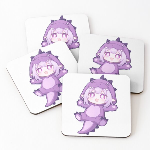 Item preview, Cute Chibi Dinosaur Girl – Purple Kawaii designed and sold by Dyan4.