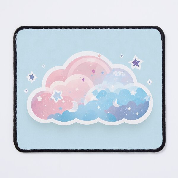Item preview, Minimal Kawaii Pastel Cloud | Cute Gradient Stars & Moons Dreamy Aesthetic designed and sold by PawxelArt.