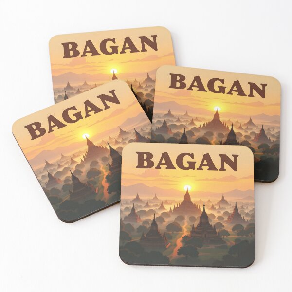 Item preview, Bagan: Vintage-Style Painterly Travel Poster designed and sold by LSVart.