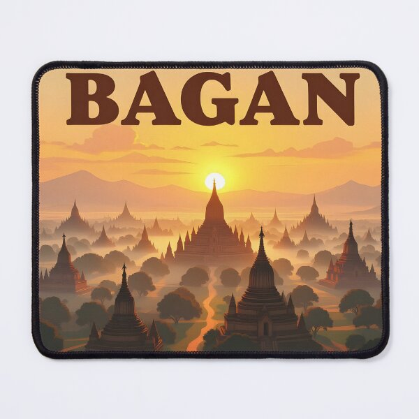 Item preview, Bagan: Vintage-Style Painterly Travel Poster designed and sold by LSVart.