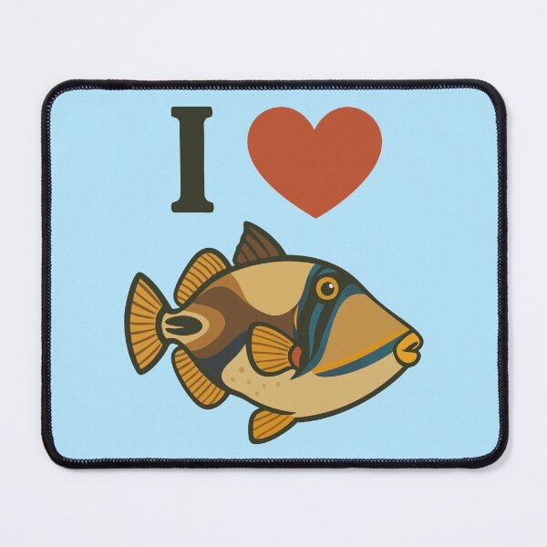 Item preview, I Love Triggerfish – Triggerfish motif designed and sold by Print-Zoo.