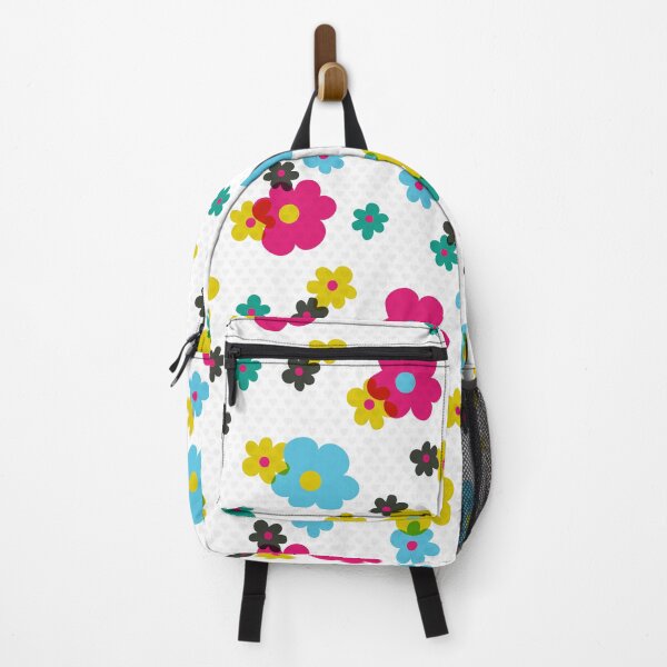 Item preview, Retro Colorful Simple Spring Flowers Pattern designed and sold by Farissa Designs.