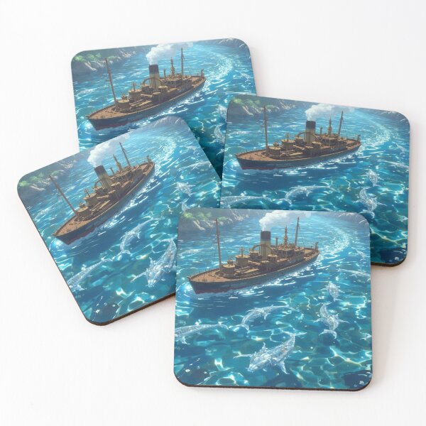 Item preview, Steampunk Voyage Through Crystal Waters designed and sold by DreamistStore.