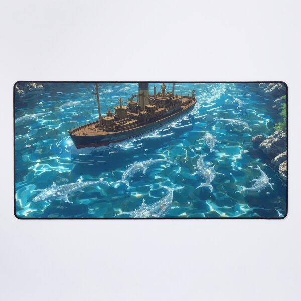 Item preview, Steampunk Voyage Through Crystal Waters designed and sold by DreamistStore.