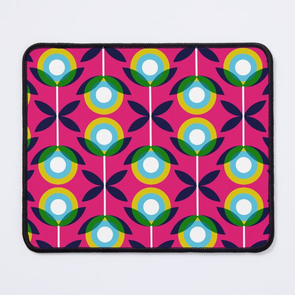 Item preview, Retro Abstract Shapes Floral Pattern designed and sold by Farissa Designs.