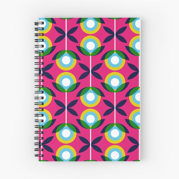 Item preview, Retro Abstract Shapes Floral Pattern designed and sold by Farissa Designs.