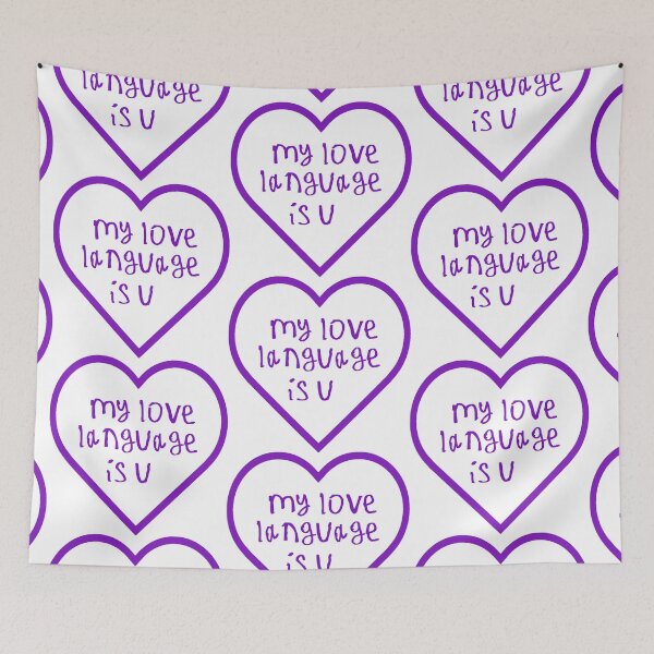 Item preview, my love language is u designed and sold by kinpirks.