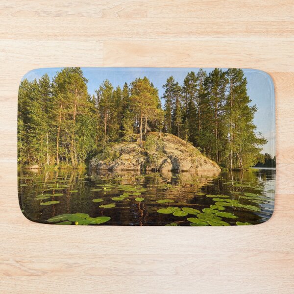 Item preview, The Rock and the yellow water-lilies. designed and sold by Jouko Lehto Photography.