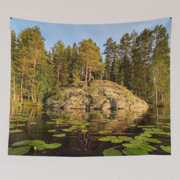 Item preview, The Rock and the yellow water-lilies. designed and sold by Jouko Lehto Photography.
