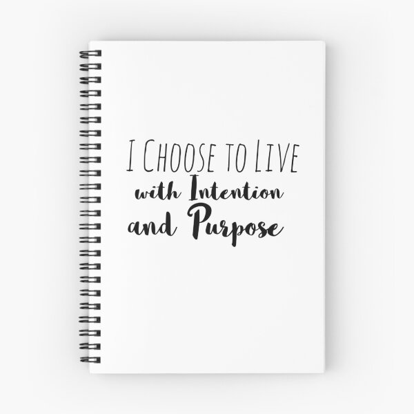 Item preview, I Choose to Live with Intention and Purpose – Intention Affirmation designed and sold by Camila  Ardila.