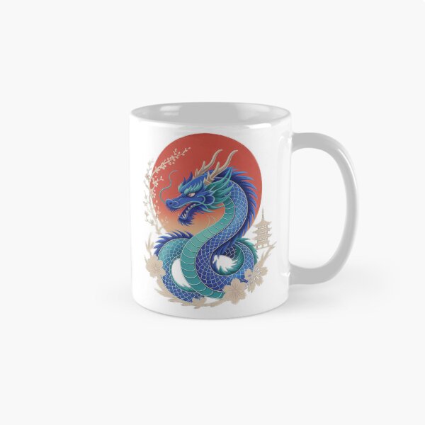 Item preview, blue Chinese dragon with sun ,Legendary Animals,dragon art,Legendary dragon designed and sold by Expressions-Sel.
