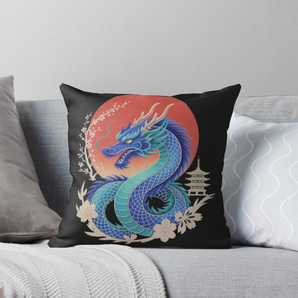 Item preview, blue Chinese dragon with sun ,Legendary Animals,dragon art,Legendary dragon designed and sold by Expressions-Sel.