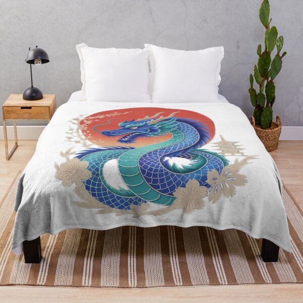 Item preview, blue Chinese dragon with sun ,Legendary Animals,dragon art,Legendary dragon designed and sold by Expressions-Sel.