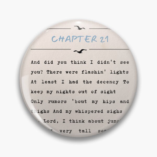 Item preview, Chapter 21 | Is It Over Now? Lyric Bridge Print designed and sold by Parasocialite.