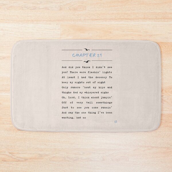 Item preview, Chapter 21 | Is It Over Now? Lyric Bridge Print designed and sold by Parasocialite.