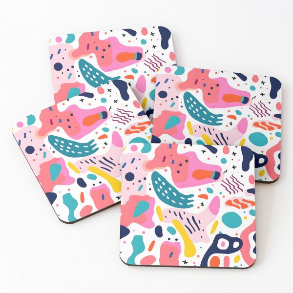 Item preview, Abstract colourful doodle seamless patterns designed and sold by weirdcorner.