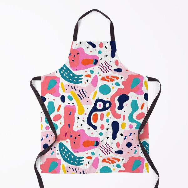 Item preview, Abstract colourful doodle seamless patterns designed and sold by weirdcorner.
