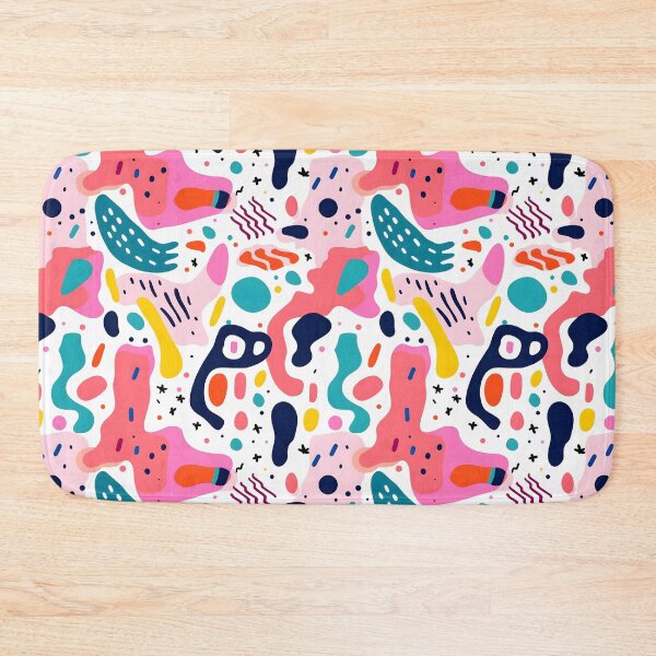 Item preview, Abstract colourful doodle seamless patterns designed and sold by weirdcorner.