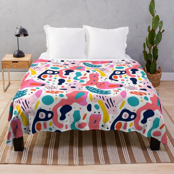 Item preview, Abstract colourful doodle seamless patterns designed and sold by weirdcorner.