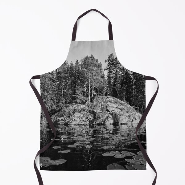 Item preview, The Rock and the yellow water-lilies. bw designed and sold by Jouko Lehto Photography.