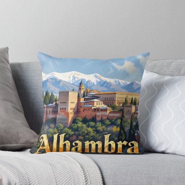 Item preview, Alhambra: Vintage-Style Painterly Travel Poster designed and sold by LSVart.