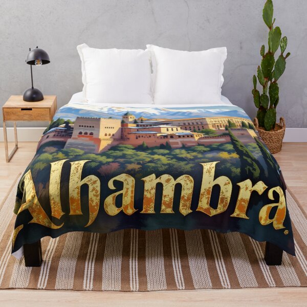 Item preview, Alhambra: Vintage-Style Painterly Travel Poster designed and sold by LSVart.