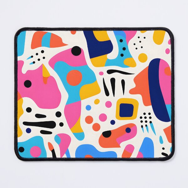 Item preview, Abstract colourful doodle seamless patterns designed and sold by weirdcorner.