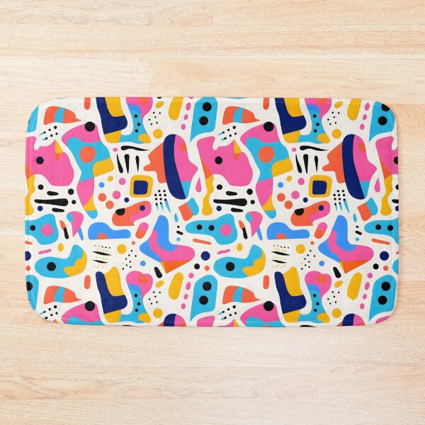 Item preview, Abstract colourful doodle seamless patterns designed and sold by weirdcorner.