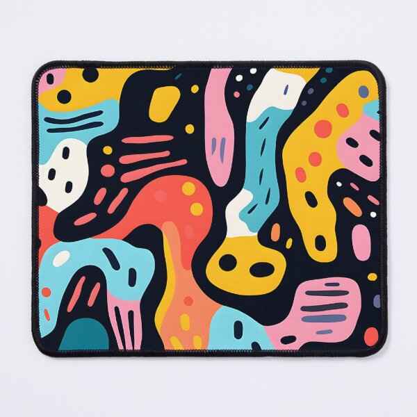 Item preview, Abstract colourful doodle seamless patterns designed and sold by weirdcorner.