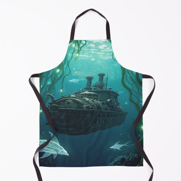Item preview, Steampunk Vessel in the Luminous Algae Forest designed and sold by DreamistStore.
