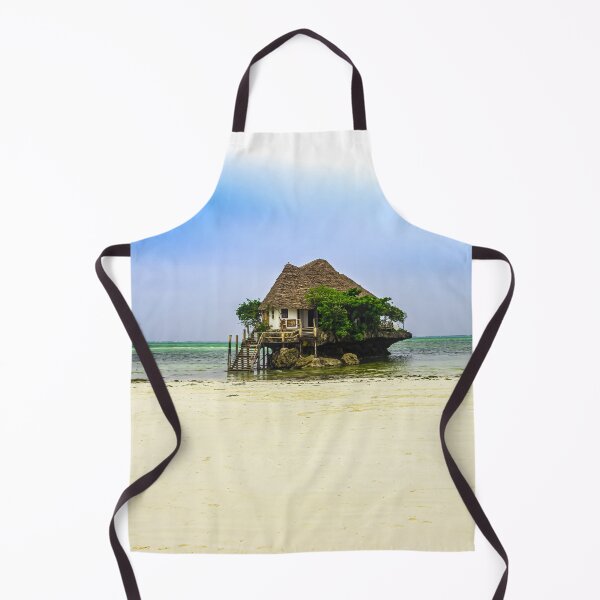 Item preview, The Rock restaurant Zanzibar ocean view photography print designed and sold by Amanda's Factory.
