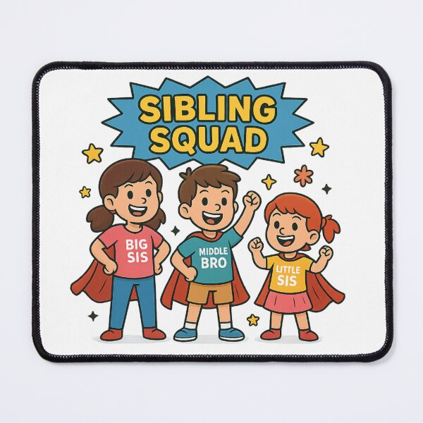 Item preview, Sibling Squad Superhero Cartoon Kids designed and sold by Design Express.