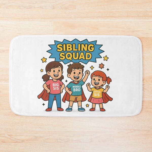 Item preview, Sibling Squad Superhero Cartoon Kids designed and sold by Design Express.