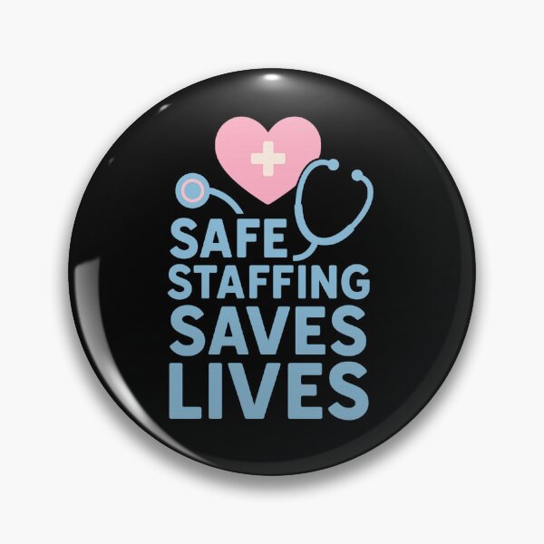 Item preview, Safe Staffing Saves Lives – Cute Pastel Nurse Support T-Shirt designed and sold by WePlay2gether.