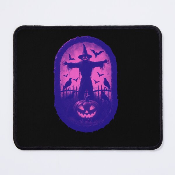 Item preview, A Sinister Scarecrow Under The Fiery Halloween Sky designed and sold by e-camelleone.