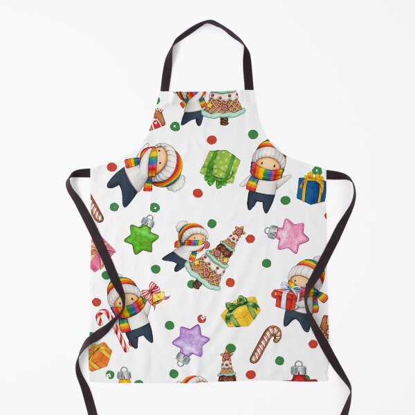 Item preview, Inclusive Pride Elves Holiday Pattern designed and sold by DonneeCreations.