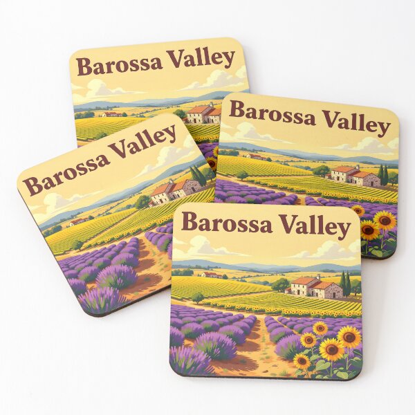 Item preview, Barossa Valley: Vintage-Style Painterly Travel Poster designed and sold by LSVart.