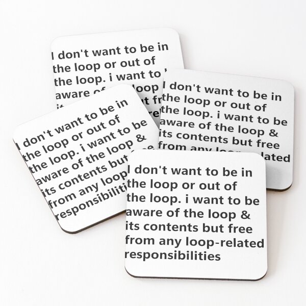Item preview, Minimalist Typography Quote Design – Free from the Loop Philosophy Aesthetic designed and sold by Charaff.
