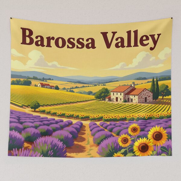 Item preview, Barossa Valley: Vintage-Style Painterly Travel Poster designed and sold by LSVart.