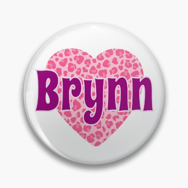 Item preview, Brynn Name Pink Leopard Heart  designed and sold by Jeallan Designs.