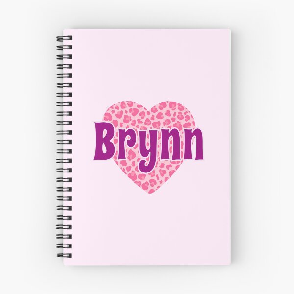 Item preview, Brynn Name Pink Leopard Heart  designed and sold by Jeallan Designs.