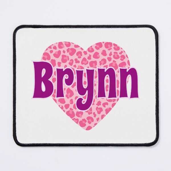 Item preview, Brynn Name Pink Leopard Heart  designed and sold by Jeallan Designs.